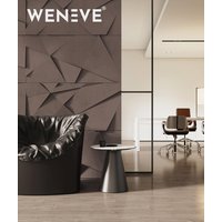 120x60 cm VT - PB05 (CL02 Aksamitna mocha) KRYSZTAŁ, wersja A - panel dekor 3D beton architektoniczny