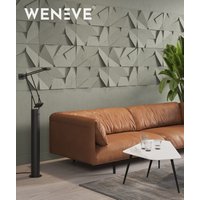 60x60 cm VT - PB06 (CL09 Pastelowa szałwia) ORIGAMI - panel dekor 3D beton architektoniczny B