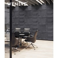 60x60 cm VT - PB26 (B15 Grafitowa czerń) Ori - panel dekor 3D beton architektoniczny B
