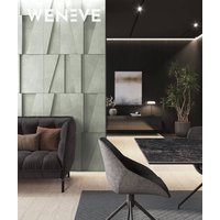 60x60 cm VT - PB10 (CL08 Pistacjowa biel) MOZAIKA - panel dekor 3D beton architektoniczny A
