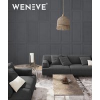 60x60 cm VT - PB33b (B15 Grafitowa czerń) Rama - panel dekor 3D beton architektoniczny