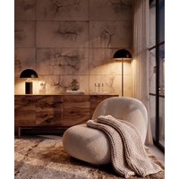 120x60 cm DS - (cappuccino, czarne kruszywo) - płyta beton architektoniczny ultralekka