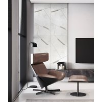 120x60 cm VT - PB18 (B0 Zgaszona biel) SPACE - panel dekor 3D beton architektoniczny