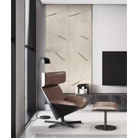 120x60 cm VT - PB18 (KS Kość słoniowa) SPACE - panel dekor 3D beton architektoniczny