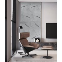 120x60 cm VT - PB18 (S96 Chłodna szarość) SPACE - panel dekor 3D beton architektoniczny