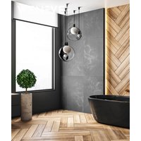 100x50 cm DS - (ciemny popiel, srebrne kruszywo) - płyta beton architektoniczny ultralekka
