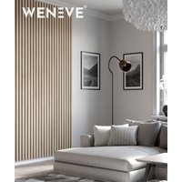 275x48x5,9 cm LD 8 lameli (dąb bielony) panel akustyczny na płycie MDF 19 mm - dekoracja ścienna 3D