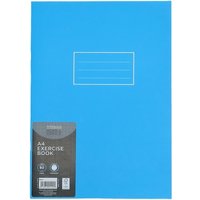 WHSmith A4 Ruled Exercise Book 80 Pages Assorted Colours