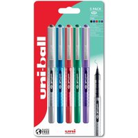 uni-ball eye 157 Designer Assorted Fine Rollerball Pens 5 Pack