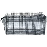 WHSmith Clear Black Grid Cube Pencil Case