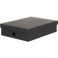 WHSmith Black Kraft Document Box