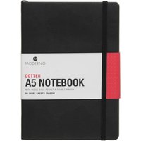 Moderno Black A5 Dotted Soft Cover Notebook 96 Pages