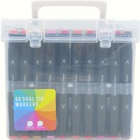 WHSmith Dual Tip Colouring Markers 60 Pack
