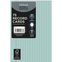 WHSmith Assorted Colour 6x4 Inch Ruled Revision Cards 75 Pack
