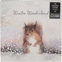 WHSmith Woodland Animals Boxed Christmas Cards 2 Designs 10 Pack