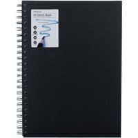 WHSmith Black A4 Sketch Book 50 Sheets