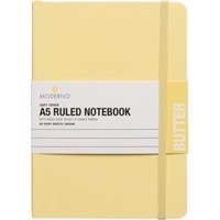 Moderno Butter A5 Ruled Soft Cover Notebook 88 Pages