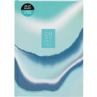WHSmith Blue Waves A5 2026-27 Week to View Mid-Year Diary