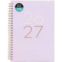 WHSmith Transparent Pink A5 2026-27 Week to View Mid-Year Diary