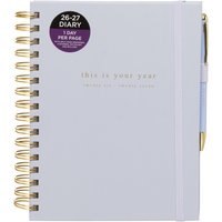 WHSmith This is Your Year A5 2026-27 Day to Page Mid-Year Diary Organiser with Pen