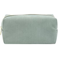 WHSmith Green Corduroy Cube Pencil Case