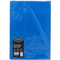 WHSmith Bright Foolscap Document Wallets 5 Pack