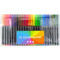 WHSmith Conical Tip Colouring Pens 24 Pack