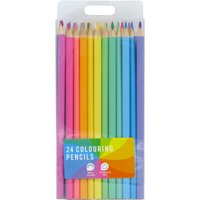 WHSmith Pastel Colouring Pencils 24 Pack