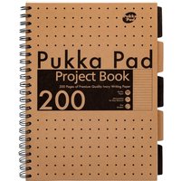 Pukka Pad Kraft A4 Ruled Project Book 200 Pages