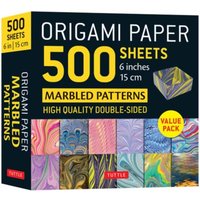 Origami Paper 500 sheets Marbled Patterns 6" (15 cm) : Tuttle Origami Paper: Double-Sided Origami Sheets Printed with 12 Different Designs (Instructions for 6 Projects Included)