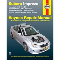 Subaru Impreza (02-11), Impreza WRX (02-14) & Impreza WRX STI (04-14) inc. Impreza Outback & GT Models USA : 2002 to 14