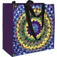 Pinecone Quilt Eco Tote : Reusable Grocery and Shopping Bag, Lightweight Folding Gift Tote Bag