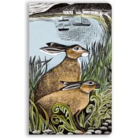 Angela Harding: Rathlin Hares (Soft Touch Journal)