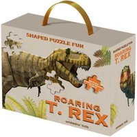 Shaped Puzzle Fun: Roaring T. Rex : 50-Piece Dinosaur-Shaped Puzzle