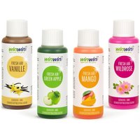 SET: 4 x fresh AIR 100ml I Vanille I Green Apple I Mango I Wildrose