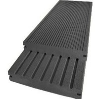 BPC / WPC Massivdiele WoodoSaba, 20 x 145 mm, anthrazit, 2. Wahl / Restposten, Mengen und Längen n. Absprache