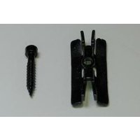 Universal Verbindungs Clips SET / Stahlclip klein, 50 Befestigungsclipse + 50 Schrauben für WPC und BPC Terrassendielen (Serie Woodstore)