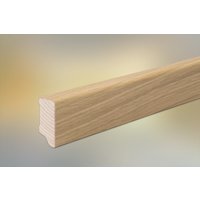Plinthe en placage de chêne pour parquet et planchers en bois massif, 40 x 16 mm, vernis transparent, 240 cm