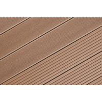 BPC / WPC Planche alvéolaire WoodoIbiza, 25 x 145 mm, brun foncé, 2ème choix / Fin de séries /, Quantités et longueurs selon réf. Accord préalable