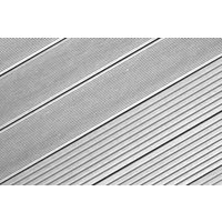 BPC / WPC Planches alvéolaires WoodoIbiza, 25 x 145 mm, gris, 2ème choix / Fin de séries / Quantités et longueurs selon réf. Accord préalable