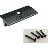 Clip de fixation pour lame de plancher avec rainure (plastique), vis incluses, 100 pièces / paquet pour lames de terrasse Resysta