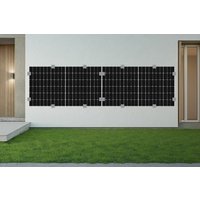 Kit complet de panneaux solaires pour façade, façade solaire composée de 2 modules de 760 watts, biface complet avec fixation en acier inoxydable V4A pour mur de maison