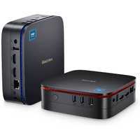 Blackview MP60 Mini PC Windows 11 Pro, Mini Gaming Computer with Processor Intel N5095, VESA/Home/Business Mini Desktop Computer, 4K HD Dual HDMI Gigabit Ethernet, Black 【Save Now: $30 Off with Exclusive Code】