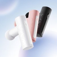 olonow Mini Portable Massage Gun 5-Speed AI Intelligent Adjustment Includes 4 Custom Massage Heads, Silent Operation High-Power Brushless Motor