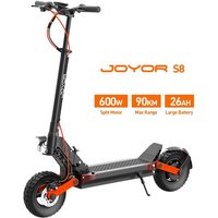 Joyor S8 Long Range Electric Scooter 600W Motor 48V 26Ah Battery 10 Inch Tires 25kmh Max Speed 90km Range Dual Disc Brakes