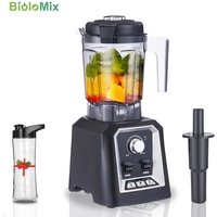 BioloMix Automatic Program Professional Kitchen Smoothie Blender BPA FREE 2L Low-profile Jar Food Mixer Juicer Ice Crusher