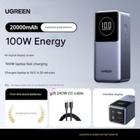 UGREEN Nexode 200W 25000mAh Power Bank Portable PD External Battery PowerBank for Macbook Pro for iPad Fast Charge Power Station