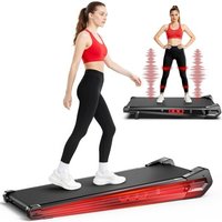Akluer S49AD 3 in 1 Folding Treadmill with Brushless Motor 4 MPH Walking Speed 300 LB Capacity 8 Modes Remote Control and LED Display for Home Office