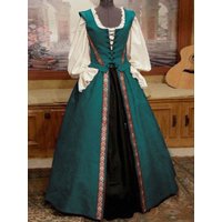 Milanoo Enjoy 38% Discount on Burgundy Medieval Style Halter Swing Dress