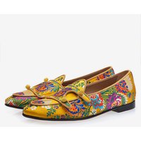 Milanoo Get 29% Off Stylish Yellow Mens Loafers for Weddings and Parties